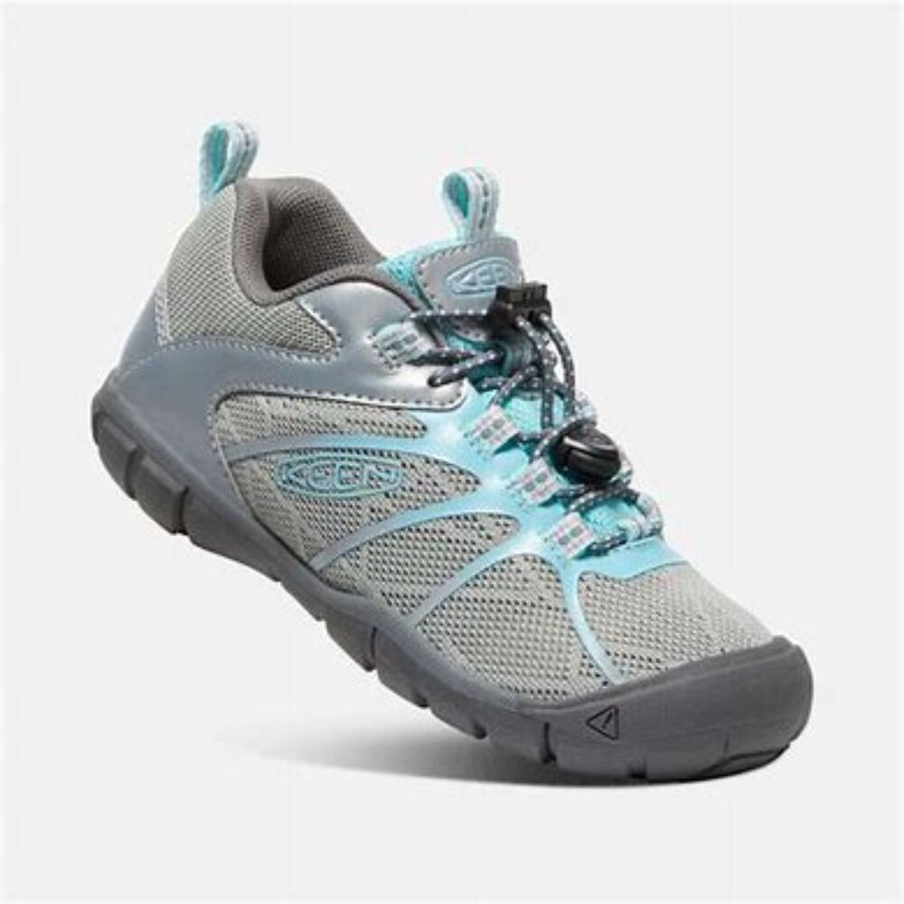 Keen little girls size 10 Gray and Blue Sneakers Sturdy Outdoor Design